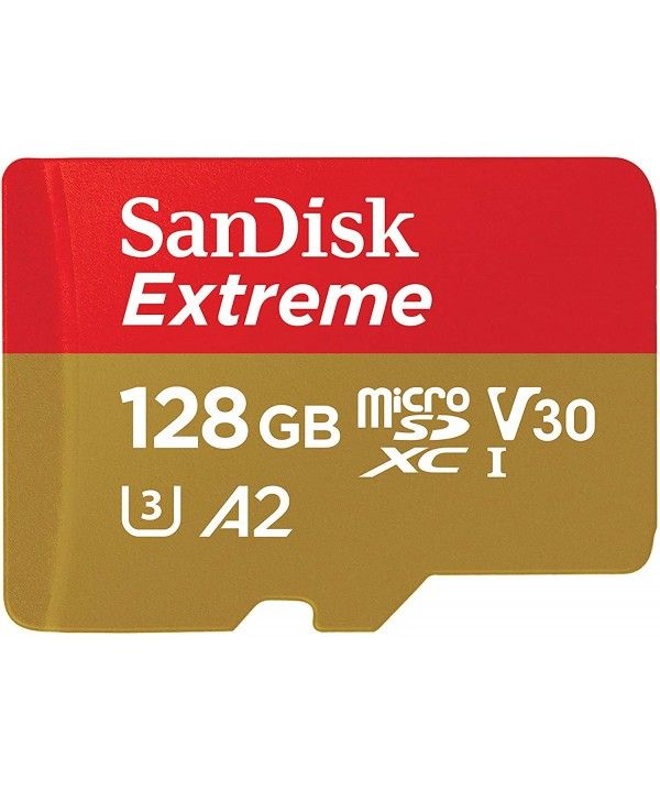 Carte mémoire SanDisk micro SD Extreme 128Go 170 Mo, XCI, A2, U3, V30